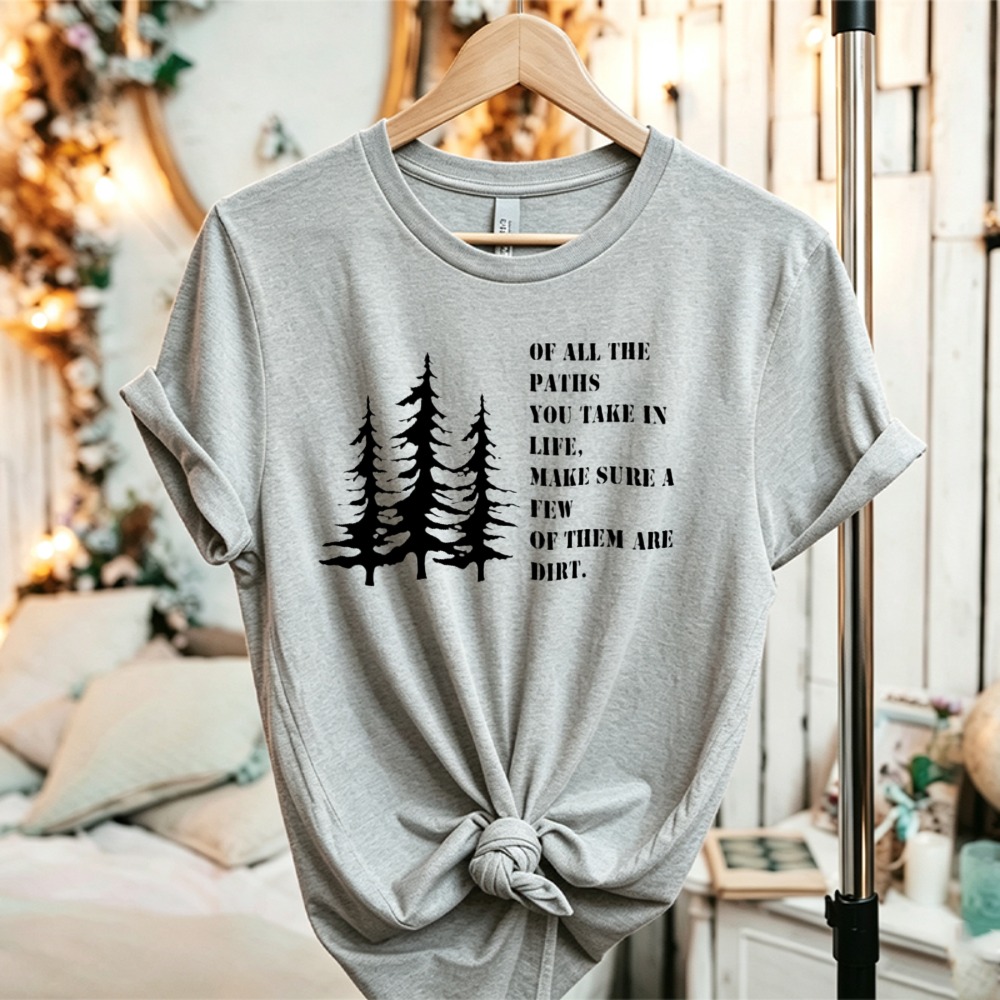 Outdoor Adventure Quotes - Футболка с принтом «Природа: Сосна» для