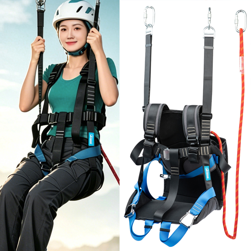Outdoor Adventure Ziplines & Waterfall Puerto Vallarta - Сиденье для высотного зиплайна на открытом