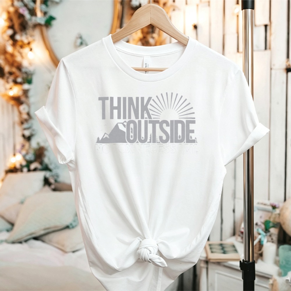 Футболка с принтом Think Outsi – обзор и цена Outdoor Adventure Quotes